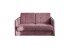 Schlafsofa >Mariya< Liegefläche 120x198 cm, brombeere - 147x89x87cm (BxHxT)