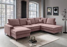 Wohnlandschaft >Rube< Liegefunktion, Stauraum, Cord...