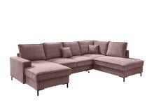 Wohnlandschaft >Rube< Liegefunktion, Stauraum, Cord...