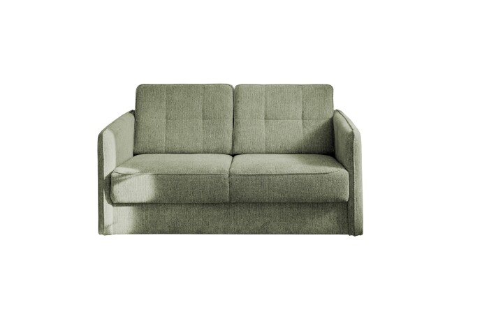 Schlafsofa >Mariya< Liegefläche 120x198 cm, Bezug grün - 147x89x87cm (BxHxT)