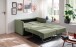 Schlafsofa >Mariya< Liegefläche 120x198 cm, Bezug grün - 147x89x87cm (BxHxT)