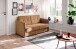 2-Sitzer >Mariya< Liegefläche 120x198 cm, Farbe curry - 147x89x87cm (BxHxT)