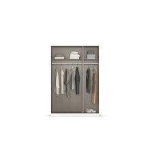 Drehtürenschrank >Alba< in alpinweiß, Holzwerkstoff - 136x197x54cm (BxHxT)