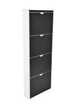 Schuhkipper >304987< ca. 16 Schuhe, schwarz / weiss...