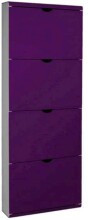 Schuhkipper >304987< ca. 16 Schuhe, violett / weiss...