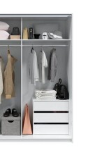 Schubkasteneinsatz >Arc< (2er-Set) in weiss - 60x57x44 (BxHxT)