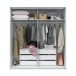 Schubkasteneinsatz >Arc< (2er-Set) in weiss - 60x57x44 (BxHxT)