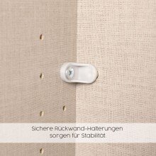 Drehtürenschrank >Alba< in grau metallic / Spiegel - 226x197x54 (BxHxT)