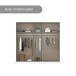 Drehtürenschrank >Alba< in grau metallic, Holzwerkstoff - 226x197x54cm (BxHxT)