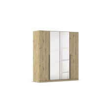 Drehtürenschrank >Alba< in Eiche Artisan Dekor...