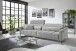 Big-Sofa >Wolve< 2x elektr. Verstellung, Kissen, Cord mint - 280x108x118cm BxHxT