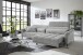 Big-Sofa >Wolve< 2x elektr. Verstellung, Kissen, Cord mint - 280x108x118cm BxHxT
