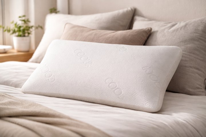 Visko Nackenstützkissen >Knautschbert< mit Winter & Sommerseite