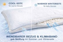 Visko Nackenstützkissen >Knautschbert< mit Winter & Sommerseite