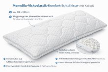 Kopfkissen >Polarstern< MemoBlu-Viskoelastik Kopfkissen 40x80 cm