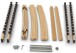 Lattenrost >Nova< in naturfarben-anthrazit, Holz - 200x120x7cm (LxBxH)