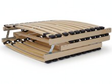 Lattenrost >Linea< in naturfarben-anthrazit, Holz - 200x90x7,5cm (LxBxH)