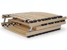 Lattenrost >Linea< in naturfarben-anthrazit, Holz - 200x90x7,5cm (LxBxH)