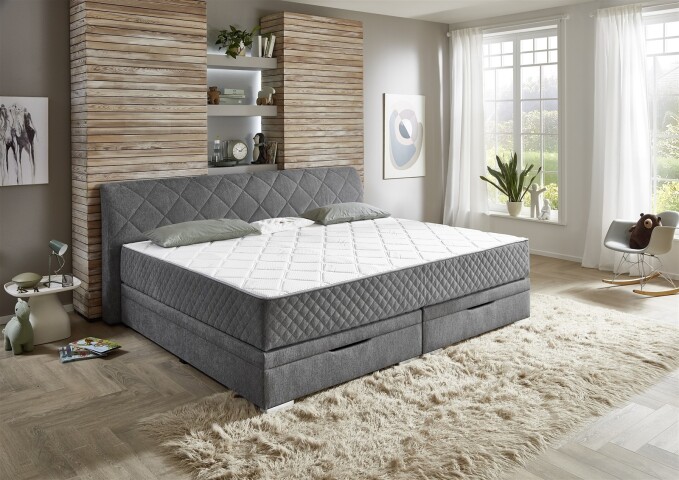 Boxspringbett >SoftNight< inklusive 7-Zonen-TTFK-Matratzen Familienbe, 1.569,00 €