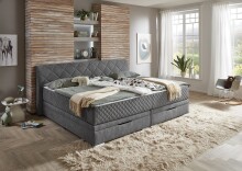 Boxspringbett >SoftNight< inklusive 7-Zonen-TTFK-Matratzen Familienbett 240x200 cm