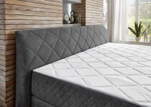 Boxspringbett >SoftNight< inklusive 7-Zonen-TTFK-Matratzen Familienbett 240x200 cm