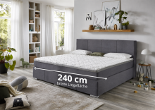 Familien-Boxspringbett >Moonlite< inkl. Topper -...