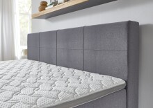 Familien-Boxspringbett >Moonlite< inkl. Topper - H2/H3 wendbar - 240x200 cm