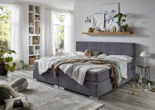Familien-Boxspringbett >Moonlite< inkl. Topper -...