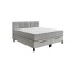 Boxspringbett >TraumZeit< inkl. wendbare 7 Zonen TTFK Matratze & Topper - 180x200 cm hellgrau