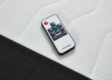 Boxspringbett >Young< inkl. Topper, USB und LED-Beleuchtung anthrazit - 140x200 cm