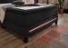 Boxspringbett >Young< inkl. Topper, USB und LED-Beleuchtung anthrazit - 140x200 cm