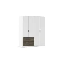 Drehtürenschrank >Koda< in alpinweiß /...