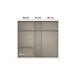 Drehtürenschrank >Koda< in alpinweiß / Atlantic Oak dunkel - 226x210x54 (BxHxT)