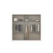 Drehtürenschrank >Koda< in alpinweiß / Atlantic Oak dunkel - 226x210x54 (BxHxT)