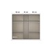 Drehtürenschrank >Koda< in alpinweiß / Atlantic Oak dunkel - 226x210x54 (BxHxT)