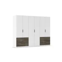 Drehtürenschrank >Koda< in alpinweiß /...