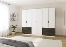 Drehtürenschrank >Koda< in alpinweiß /...