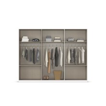 Drehtürenschrank >Koda< in grau metallic / Atlantic Oak dunkel, Holzwerkstoff