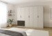 Drehtürenschrank >Koda< in champagner / Atlantic Oak dunkel - 271x210x54 (BxHxT)