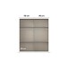 Drehtürenschrank >Koda< in champagner / Atlantic Oak dunkel - 181x210x54 (BxHxT)