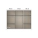 Drehtürenschrank >Koda< in champagner / Atlantic Oak dunkel - 271x210x54 (BxHxT)