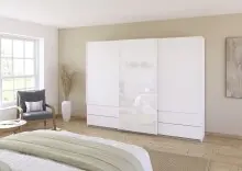 Schwebetürenschrank >Elara< in alpinweiß...