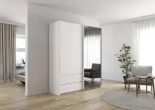 Schwebetürenschrank >Elara< in alpinweiß...