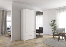 Schwebetürenschrank >Elara< in alpinweiß...