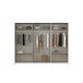 Schwebetürenschrank >Elara< in grau metallic / Grauspiegel - 271x210x62 (BxHxT)