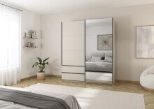 Schwebetürenschrank >Elara< in champagner /...