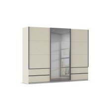 Schwebetürenschrank >Elara< in champagner /...