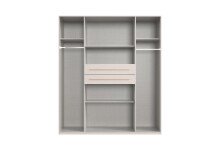 Drehtürenschrank >DIGIT< in KASCHMIR / DORENA EICHE DEKOR - 180x208x58cm (BxHxT)