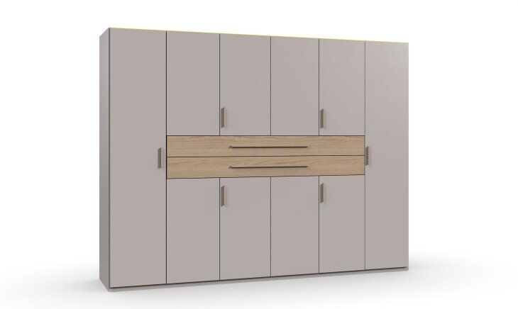 Drehtürenschrank >DIGIT< in KASCHMIR / DORENA EICHE DEKOR - 270x208x58cm (BxHxT)