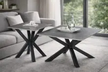 Couchtisch >Janin< (2er-Set) Steinoptik-grau /...
